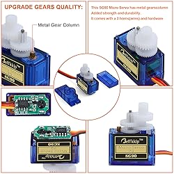 Beffkkip RC Servo 16Pcs SG90 9g Micro Servos Kit