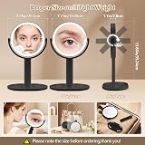 MOMOKUBA Makeup Mirror with Lights 1x/20x Magnification, 3 Color LEDs view 7