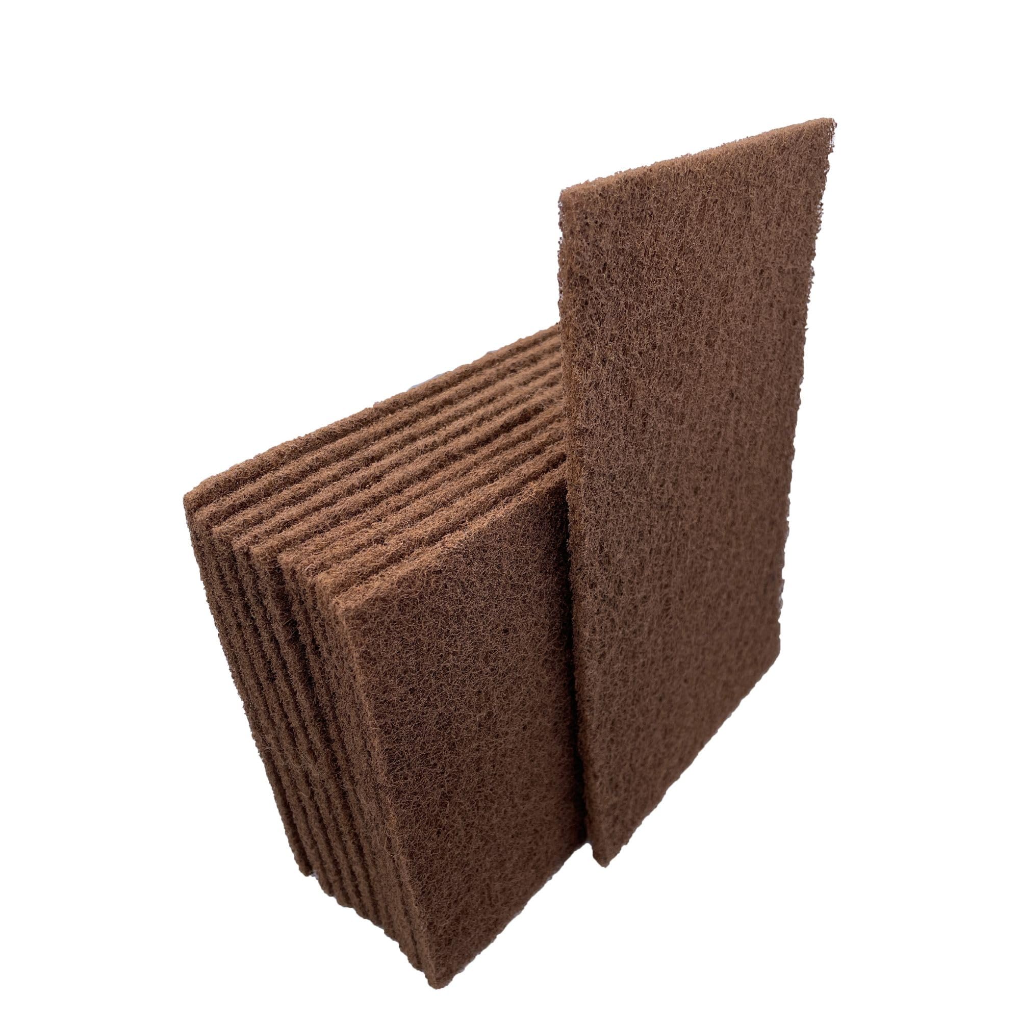 VSM 400728 Abrasive Hand Pad Hand Pad, 6" x 9", Tan, Coarse Grade, (Pack of 10)