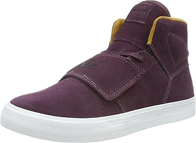 burgundy and gold shoes