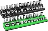 SWANLAKE GARDEN Magnetic Socket Organizer Set 3/8" SAE Metric Holder 56 Slots view 1