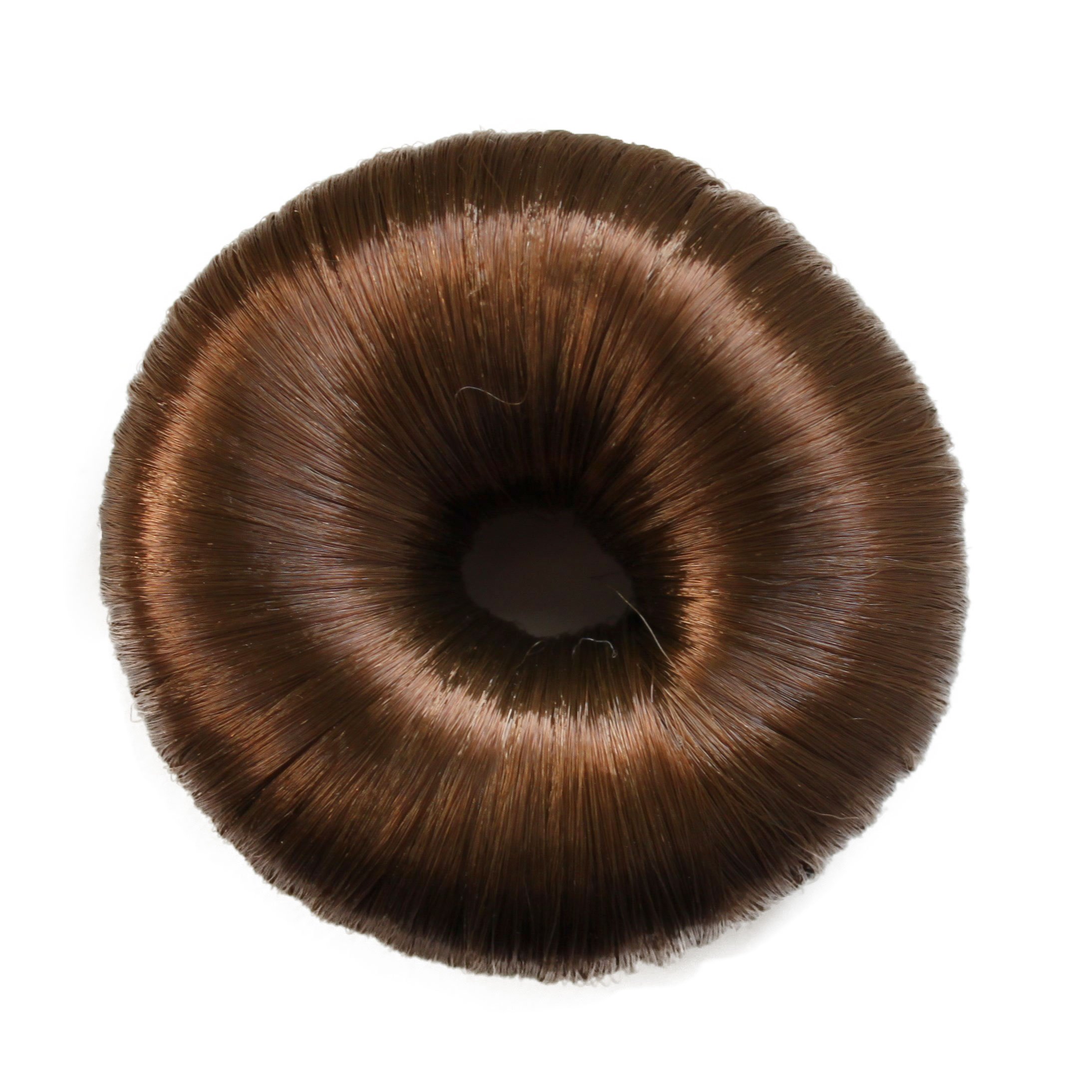 CAISHA Hair Donut Up Do Hair Ring Hairstyler Bun Maker Bridal Hairpiece Hair Styling Tool Light Brown DK4