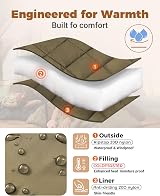 KingCamp Waterproof Lightweight Camping Blanket 83.9 x 79.9 in CLUSTERloft Eco view 5