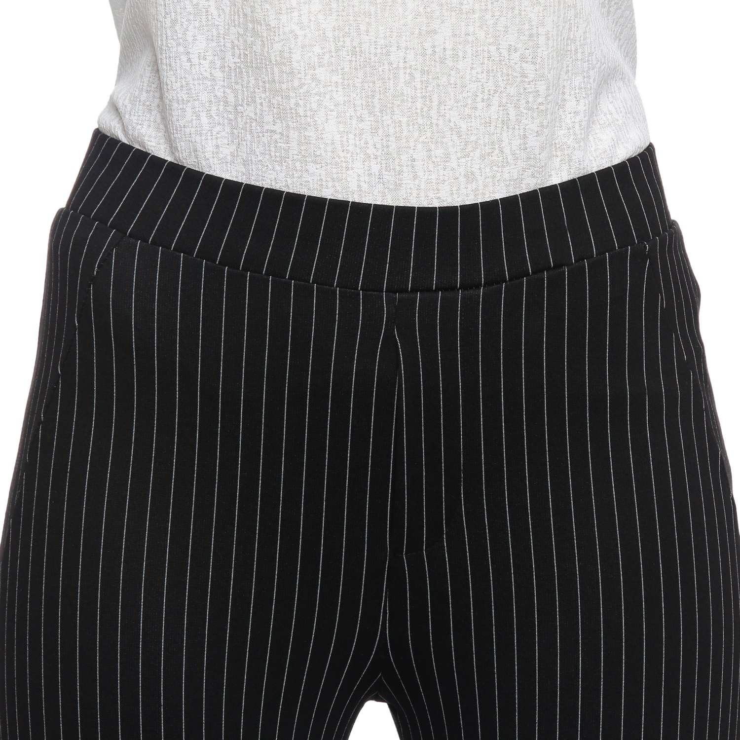 annabelle by pantaloons womens striped tregging