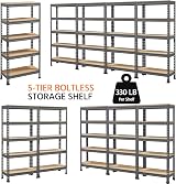Yaheetech 5 Tier Garage Shelving Unit Heavy Duty 150KG per Shelf 750KG view 9