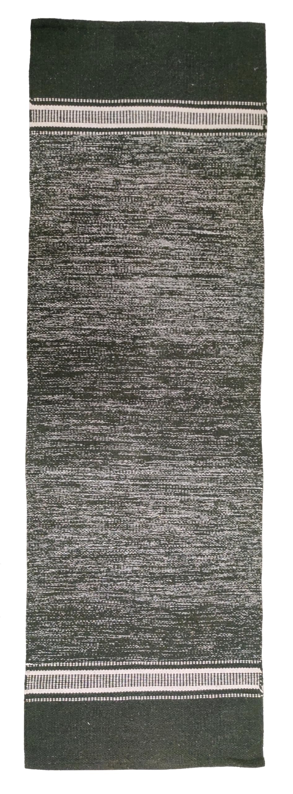 Purpledip Cotton Floor Runner Yoga Mat: Handwoven Heavy Weave Anti-Skid Mats For Yogasana, Pranayam, Surya Namaskar Or Any Exercise (12043B)