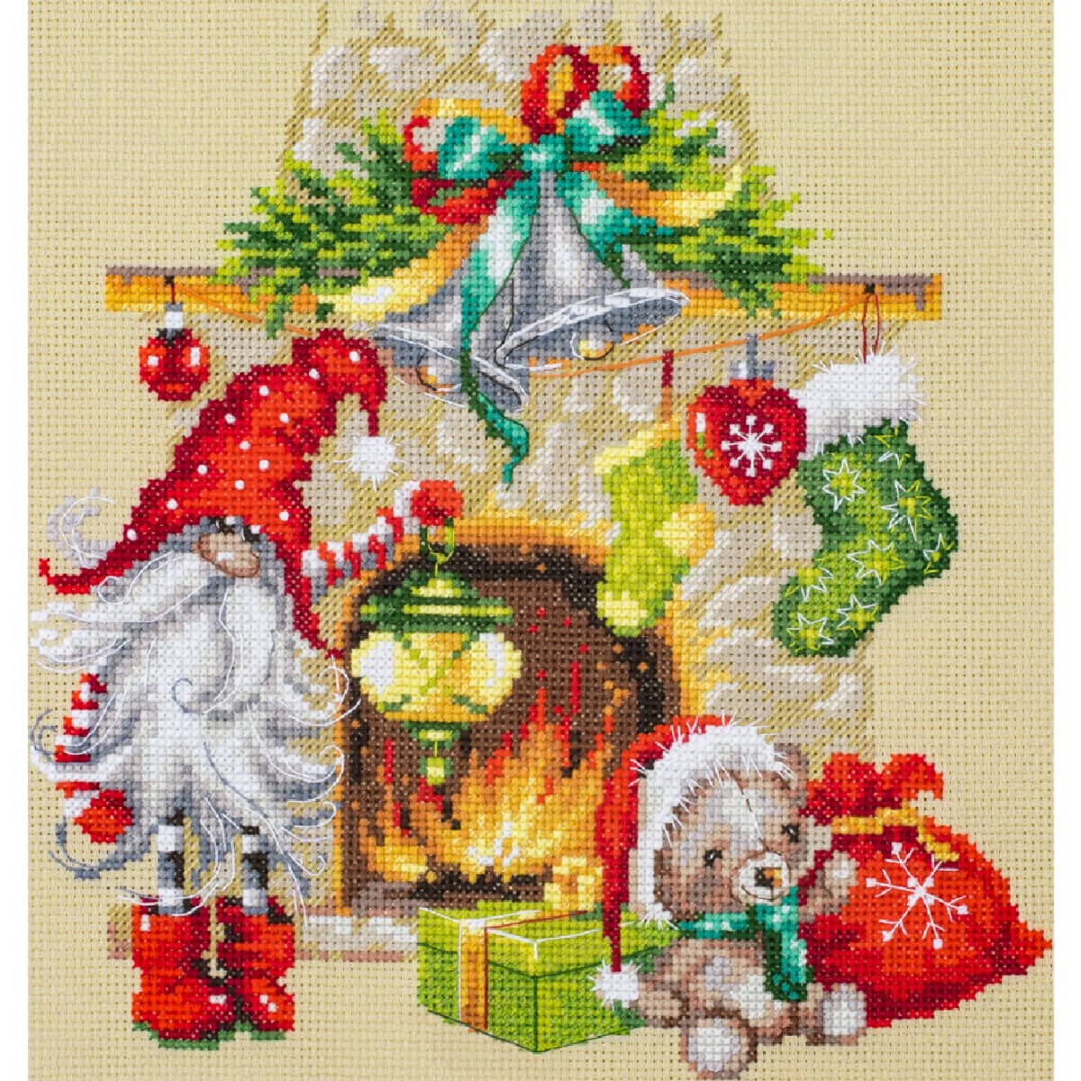 Magic Needle 100-251 ZW Waiting for Christmas Counted Cross Stitch Kit Zweigart Edition Cotton Multi-Coloured 22 x 22 cm
