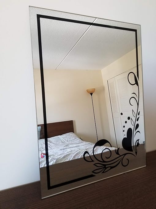 Amazon Com Wall Mounted Decorative Mirror Blk 2 630x480 Home