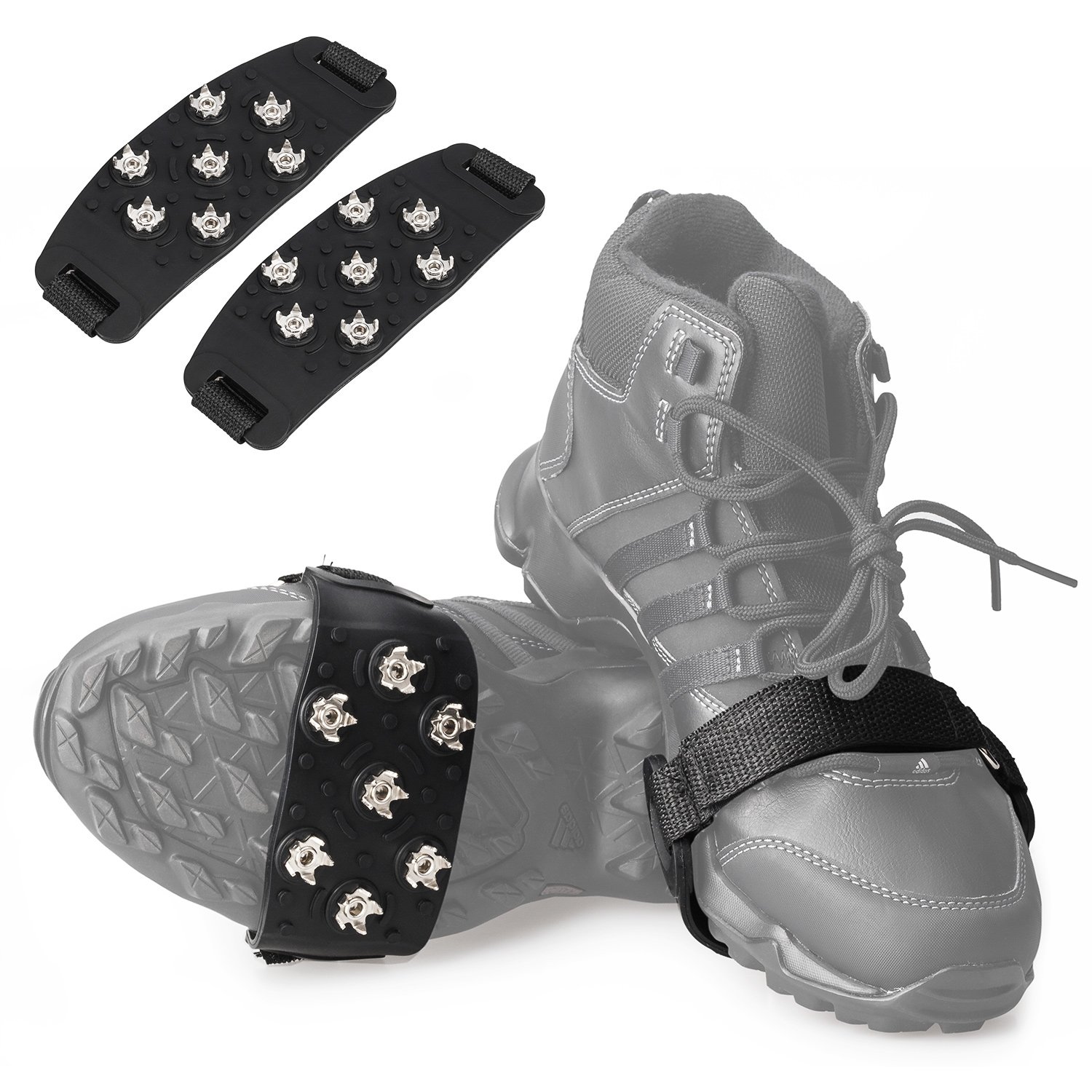 Ice Traction Cleats Antiskid Snow Grips Spikes Foot shoes boots run slip walk eBay