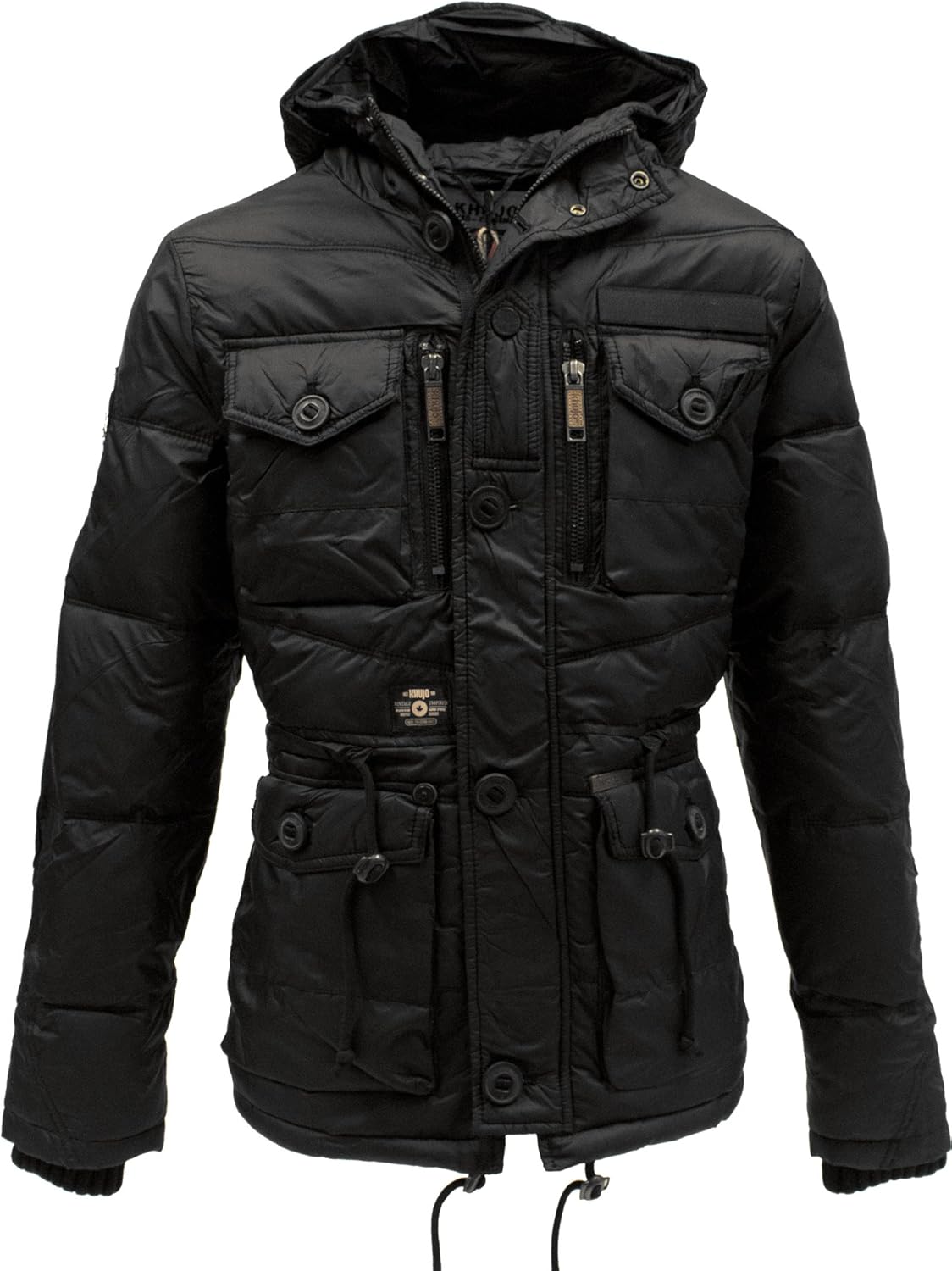 KHUJO Men LongJacket Ottawa black in XXL at Amazon Men’s Clothing store