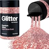 Hemway Light Rose Gold Glitter Shaker 130g Extra Chunky Glitter
