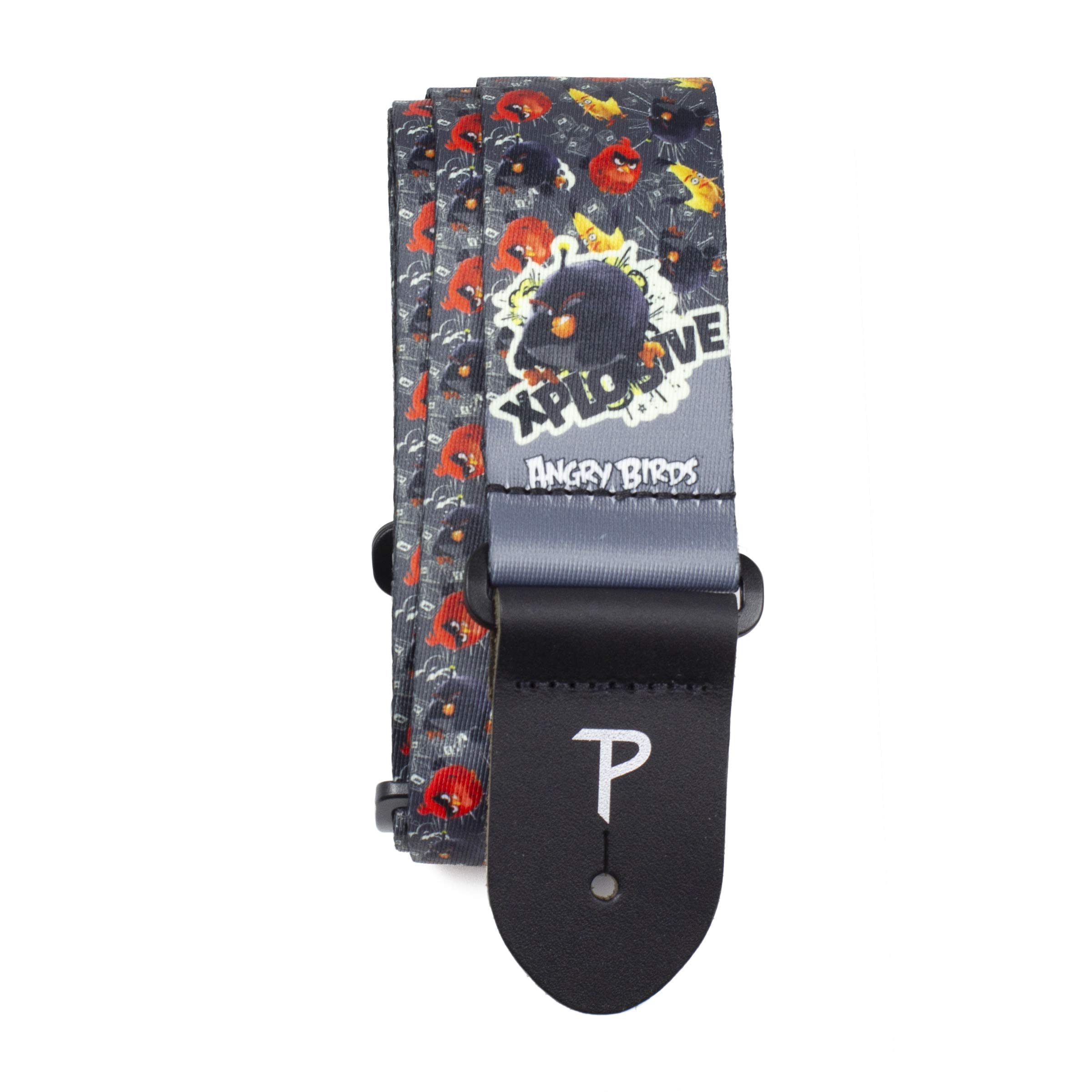 Perri's Leathers | Angry Birds Guitar Strap (Official Licensing) 2” Polyester Webbing, Adjustable Length 39" - 58" Long, LPCP-8187
