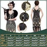 Okabay 1920s Flapper Dress Set Great Gatsby Costume with Accessories view 3