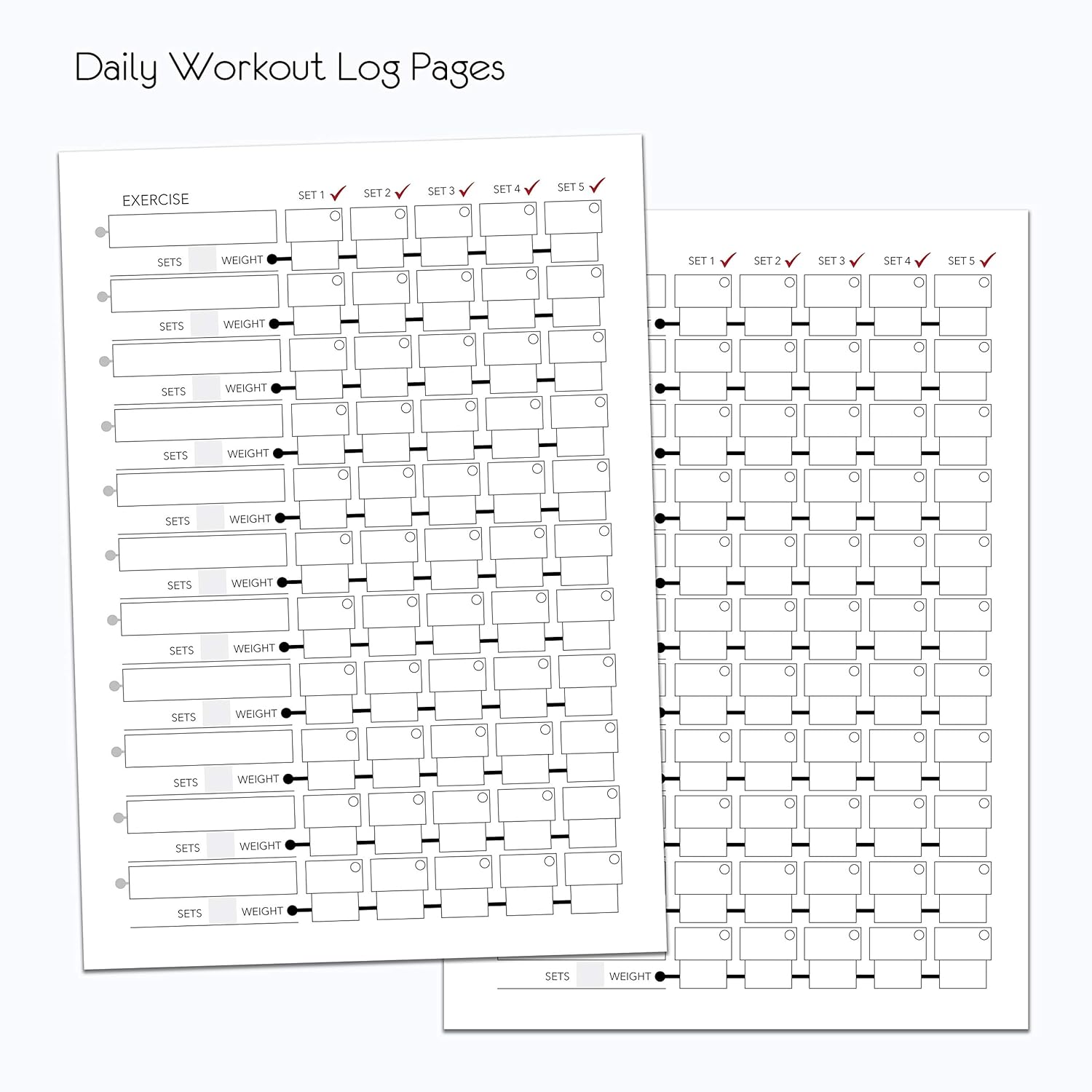 Exercise Journal 103 Weight Training Diary Log Book Gym ...