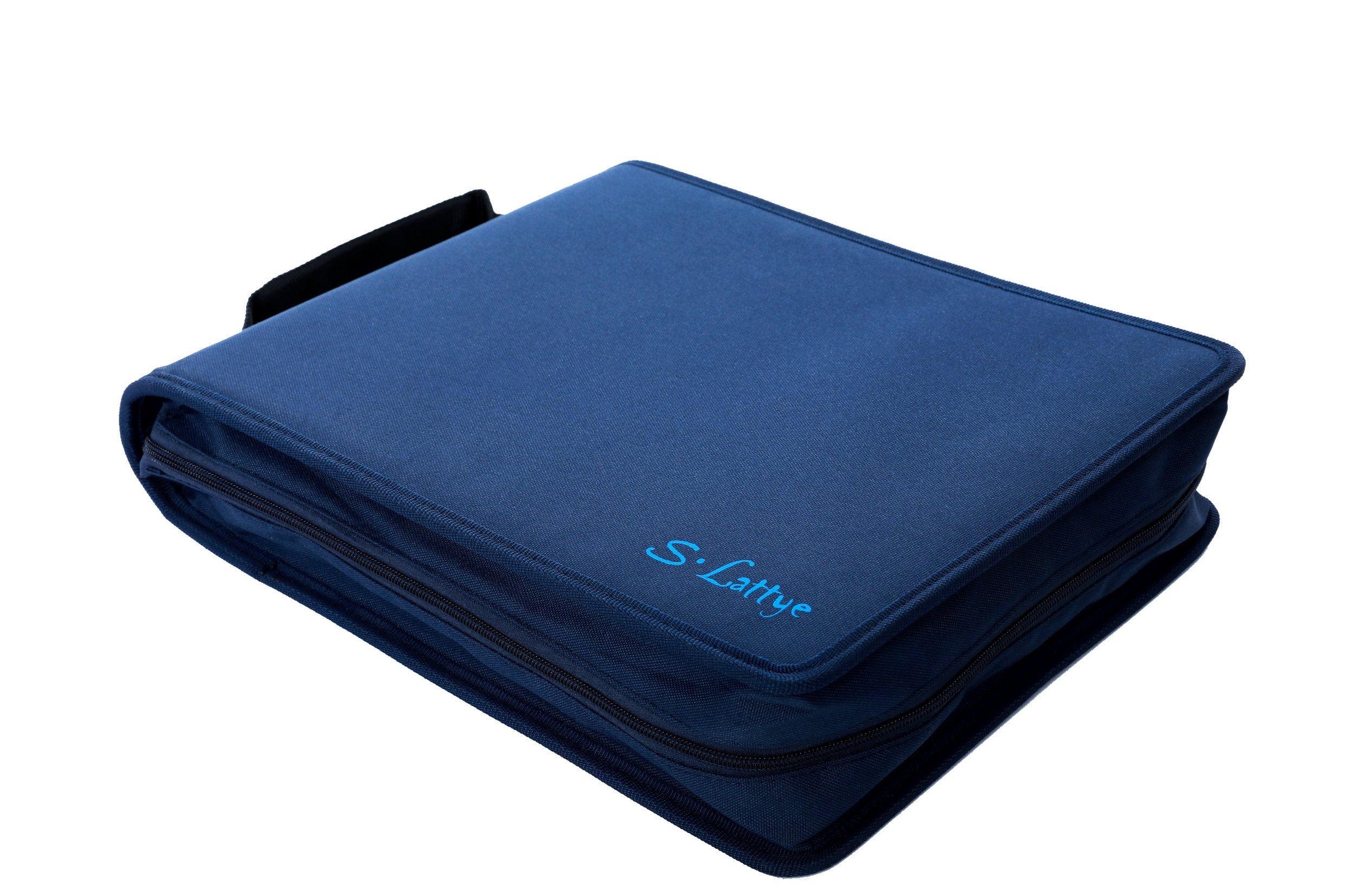 DVD CD Storage Case with Extra Wide Title Cover Pages for Blu Ray Movie