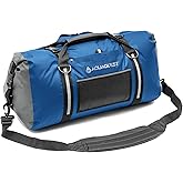 AquaQuest White Water Duffel - 100% Waterproof, Heavy Duty, Versatile, Comfortable - Durable Protective Dry Bag for Travel, Sport, Motorcycle, Boat, Fishing - 50, 75, or 100 L