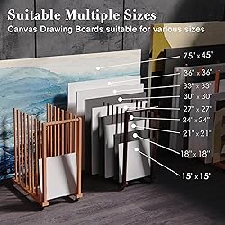 UNZERO Art Storage Rack With Handle & Caster Wheels
