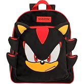 Sonic The Hedgehog Shadow Backpack for Boys and Girls Kids Plush Black Toddler Bag Gifts and Travel Rucksack