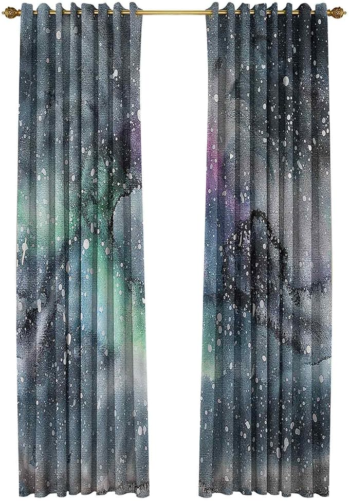 Amazon.com: Psychedelic Blackout Curtains Room Darkening Celestial
