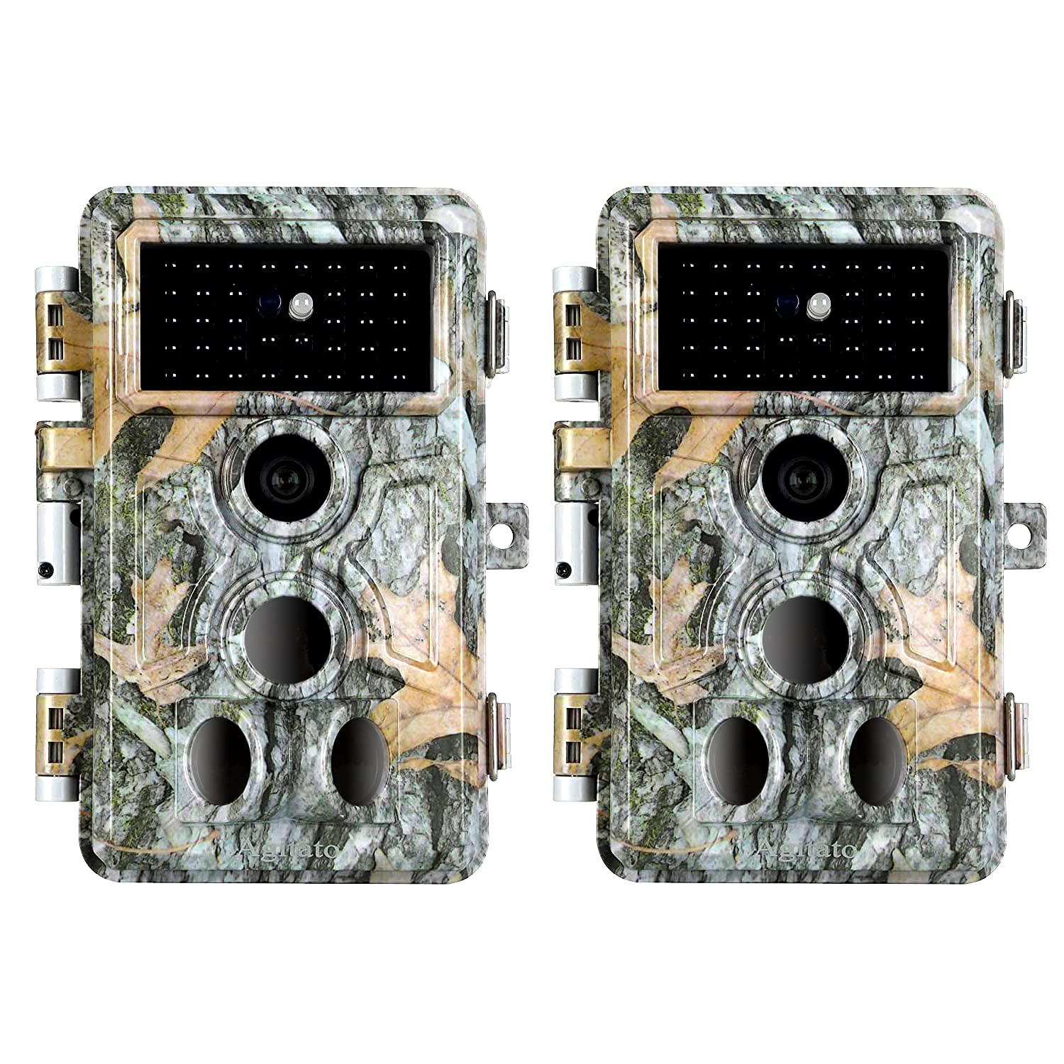 BLAZEVIDEO 2-Pack Wildlife Camera 32MP 1296P with 120 ° Wide Angle, wildlife Camera with Night Vision Motion Activated, 0.1s Trigger Time, No Glow Night Vision up to 90ft/27m Waterproof