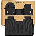OEDRO Floor Mats Fit for Ford F-150 SuperCrew Cab 2025-2015 with 1st Row Bench Seats, TPE All-Weather F-150 Floor Liners Includes 1st and 2nd Row, Black