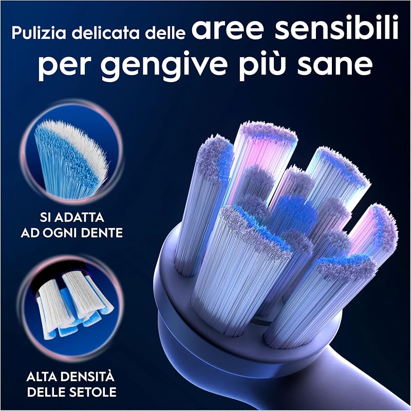 Testine di Ricambio iO Gentle Care, Bianche, 8 Ricambi