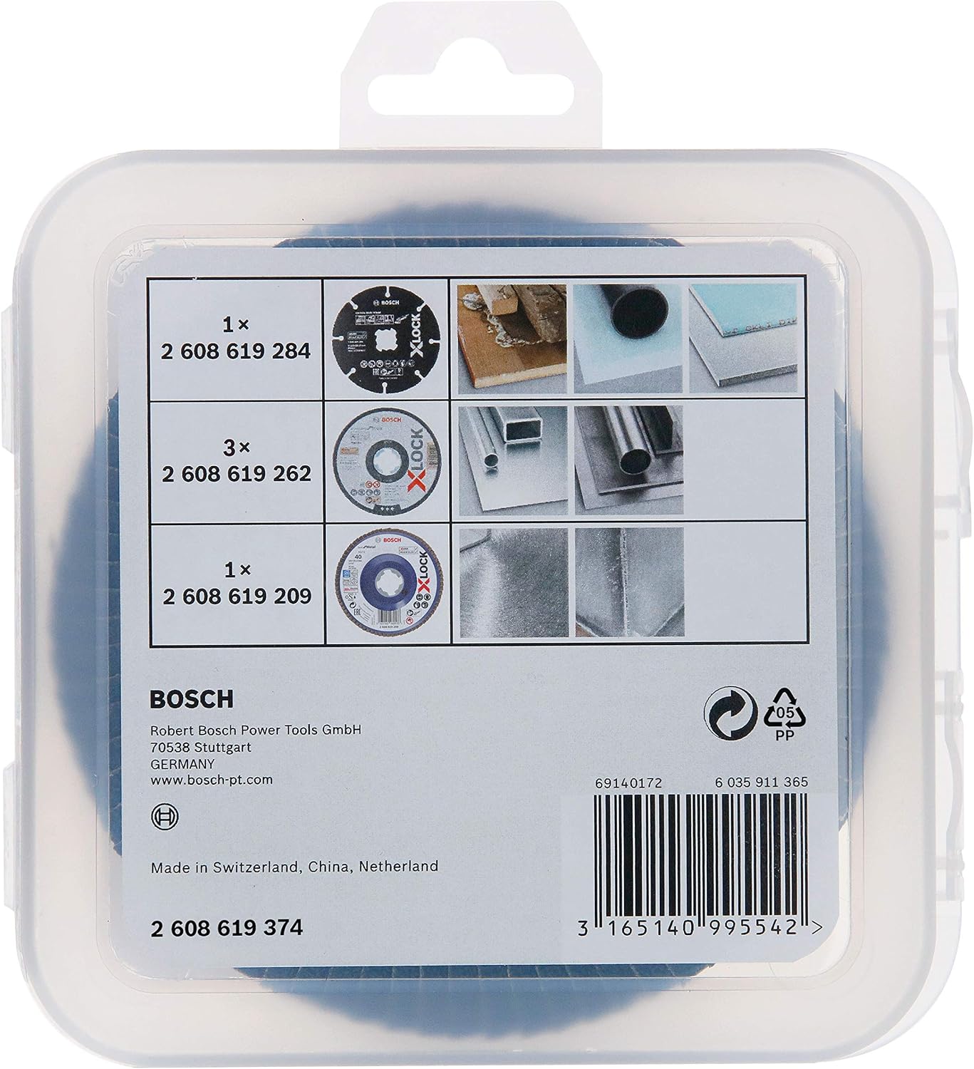 Bosch Professional 2608619374 5-Piece X-LOCK Cutting Discs Set (Stainless Steel, Metal, diameter 125 mm - Image 3