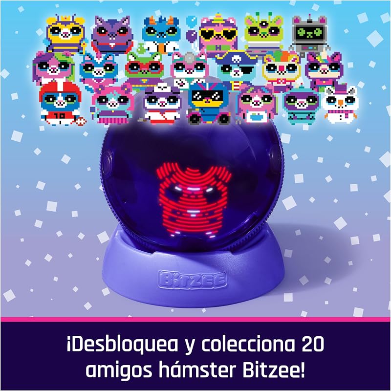 BIZTEE - Digital Hamster Ball Pet - Virtual Pet com 20 Hamsters - Pet interativo que rola e reage ao toque com interações e sons - 6072283 - Brinquedos para Crianças 5 Anos +