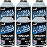 ZeroR&reg; High-Purity R134a Replacement Refrigerant &ndash; Eco-Friendly 100% Natural Hydrocarbon A/C Recharge Gas &ndash; Compatible with R134a Systems &ndash; 6 Cans (6 oz Each)