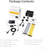StarTech Dual-Bay USB 3.0 SATA IDE Hard Drive Docking Station 2.5/3.5 SSD HDD view 6