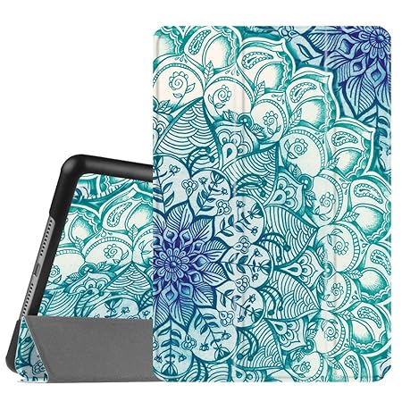 Fintie SlimShell Hülle für iPad Mini 4 - Ultradünn Superleicht Smart Stand Schutzhülle Cover Case mit Auto Schlaf/Wach Funktion, smaragdblau