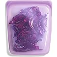 Stasher Platinum Silicone Food Grade Reusable Storage Bag, Purple (1/2 Gallon) | Reduce Single-Use Plastic | Cook, Store, Sous Vide, or Freeze | Leakproof, Dishwasher-Safe, Eco-friendly | 64 Oz