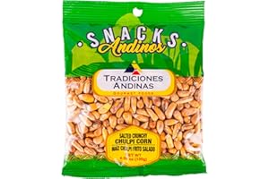 Tradiciones Andinas Salted Crunchy Chulpe Corn 4.59 oz - Snack Chulpi Frito y Salado, Salty Fried, Peruvian Products Ready To Eat, Individual Bags, Producto Peruano, Snacks del Peru