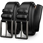Papaanils Mens Dress Belt,Mens Leather Belts for Jeans, Belt 1.38" Width