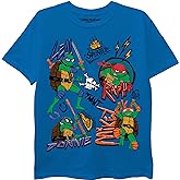 Teenage Mutant Ninja Turtles Boys TMNT Mutant Mayhem Movie Character Short Sleeve T-Shirt - Leo, Donnie, Raph, Mikey