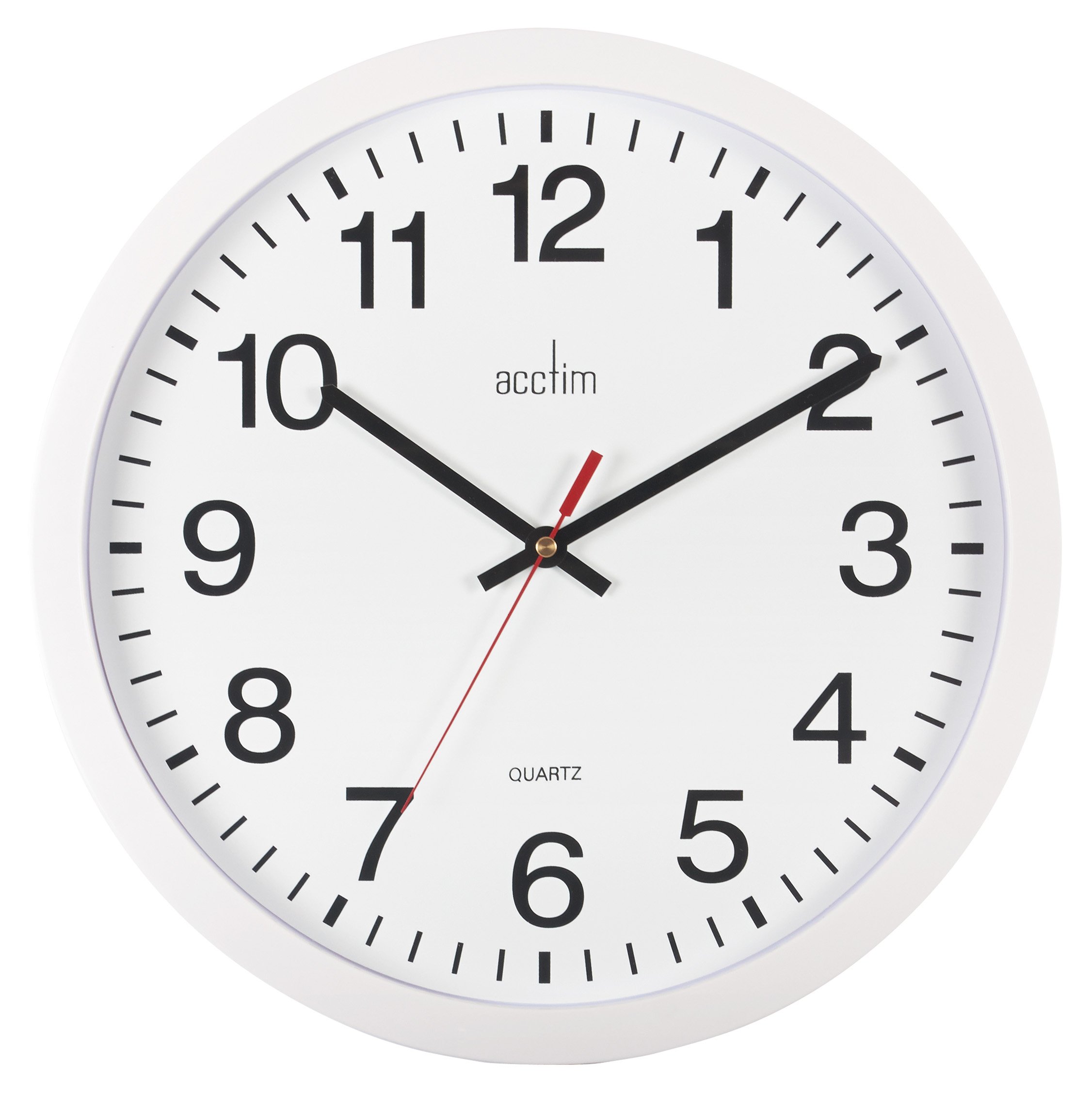 Acctim 93/704 Controller Wall Clock, White