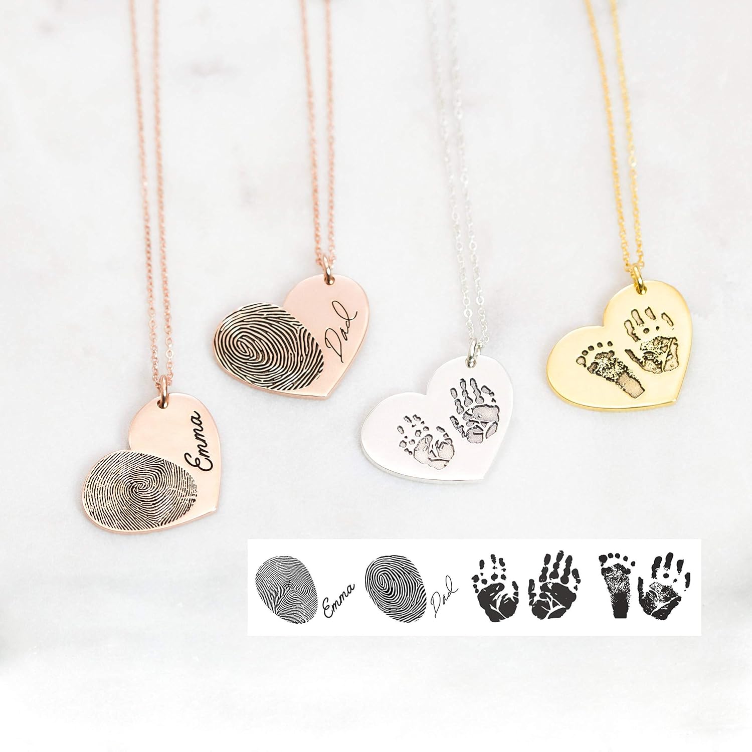 baby fingerprint jewellery