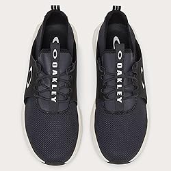 Oakley Men's Dry Sole Sneaker, Black/White, 12