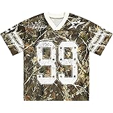 Yimoon Mens Jersey Shirts Oversized Number Graphic Tees Short Sleeve Mesh Tshirts Vintage 90s Y2k Streetwear Tops