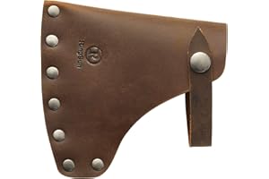 Ringsun Genuine Leather Hatchet Sheath, Handmade Durable Axe Sheath with Belt Loop, Portable Hatchet Cover for Protection