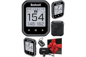 Bushnell Phantom 3 (Black) Slope Golf GPS Handheld Gift Box Bundle - Touchscreen, Auto Course, Hole Recognition & Auto-Prompt Score Entry with PlayBetter Wall Adapter & Protective Case