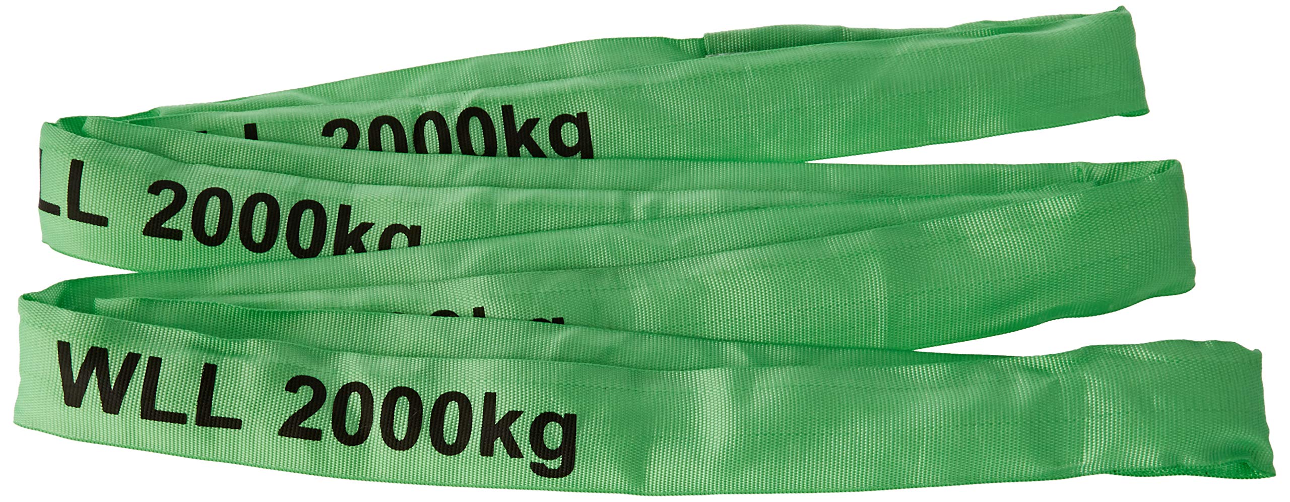 Braun 20041RS Recovery Strap Loop 2000 kg Load 4 m with 2 m Usable Length Continuous with Polyester Core Green