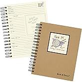 Me: A Personal Journal - Guided Writing Notebook With Kraft Cover, 7.5x9 Inches, Made In USA