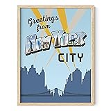 HAUS AND HUES Vintage New York Poster – Retro NYC