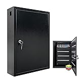 VORVIL Key Lock Box Cabinet with 100 Hooks, Wall