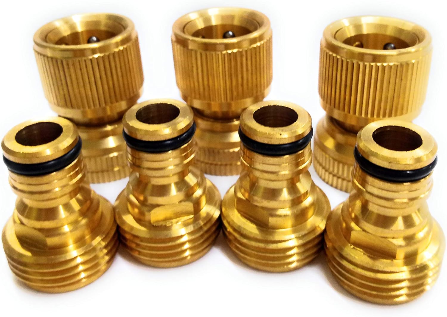 Garden Hose Quick Connect Set, Extra 15 Washers, ORing