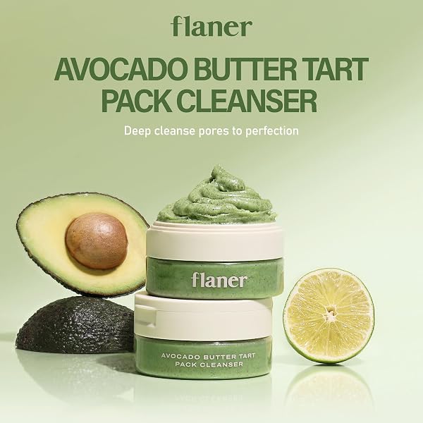 AVOCADO PACK CLEANSER – 2-IN-1 NATURAL FACE WASH AND PORE MASK, BLACKHEAD REMOVER, GENTLE FACE CLEANSER FOR DAILY MAKEUP REMOVAL & PORE CARE, DERMATOLOGICALLY TESTED FOR SENSITIVE SKIN, 4.23 FL.OZ
