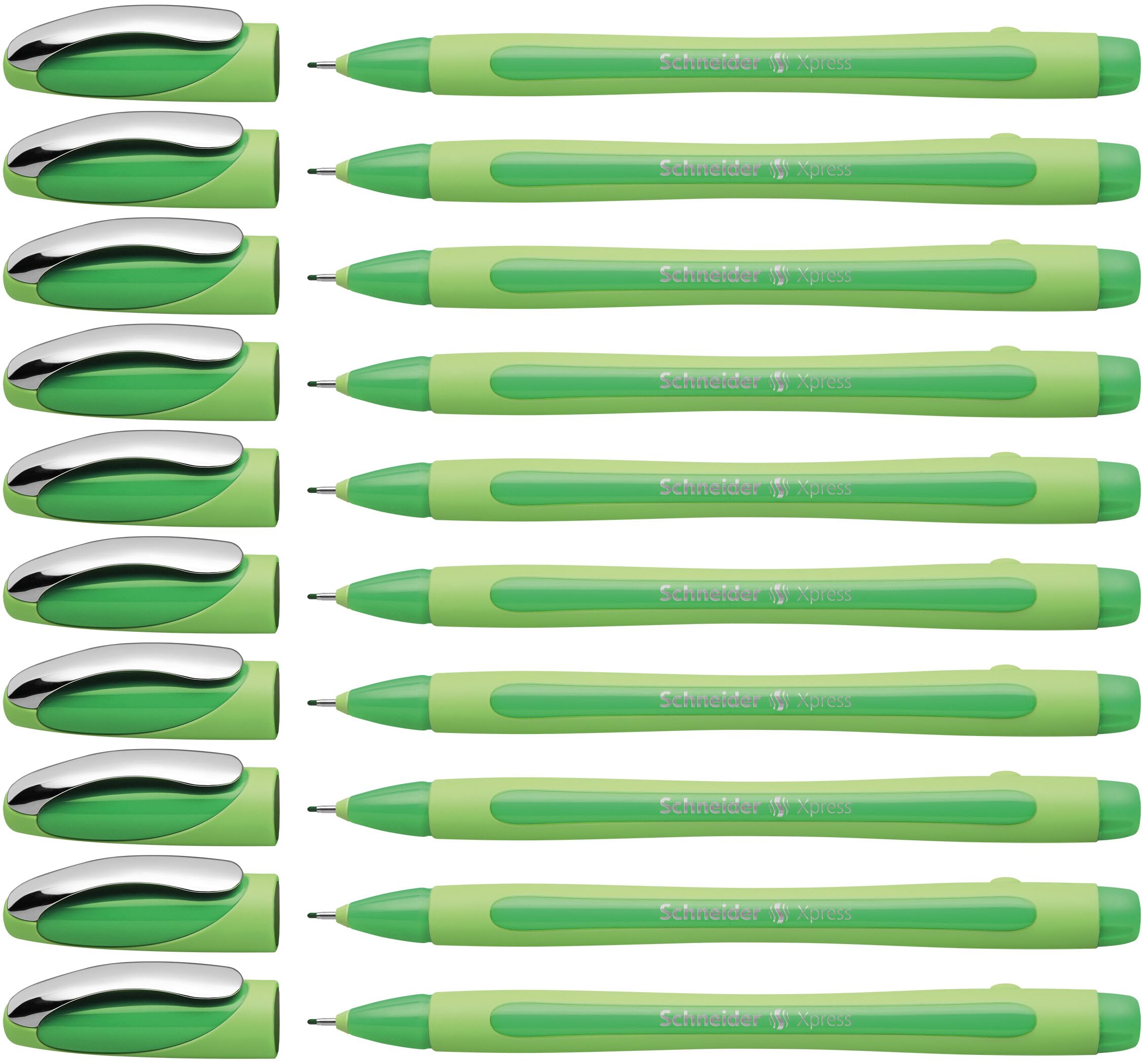 Schneider XPRESS 190004 Fineliner Pen Green Pack of 10 — image 1