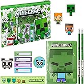 Minecraft Filled Pencil Case and Stationery Set for Kids, School Supplies - Gifts for Boys (Green)