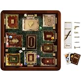 WS Game Company Clue Luxury Edition Board Game for 3-6 Players | Luxurious Wood Cabinet, 3D Rooms Under Glass, Metal Weapons, Weighted Movers, Faux Leather Storage, for Collectors &amp; Adults